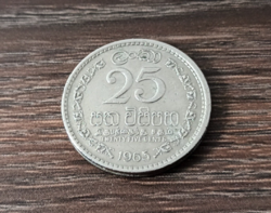 25 cent 1965,Sri Lanka(Britt Koronagyarmat)!