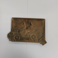 Antique copper ashtray