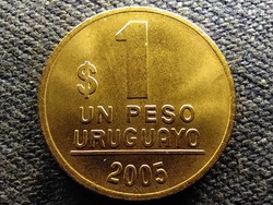 Uruguay 1 peso 2005 so unc from circulation line (id70063)
