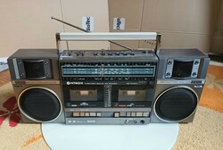 Hitachi stereo radio tape recorder trk-w55k 1986 Japanese