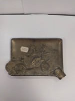 Antique metal ashtray