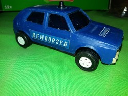 Retro goods bazaar goods Hungarian police policeman vw golf plastic toy car according to pictures