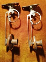 A pair of wall or piano candle holders