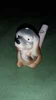 Retro porcelain puppy figure, which is also a working whistle, 5 cm according to the pictures 3.