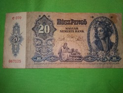 Old Hungarian banknote January 20, 1941 pengő according to the pictures