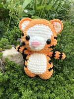 Unique crocheted plush (amigurumi) tiger