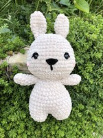 Custom crocheted plush bunny