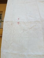 Régi textil lepedő, monogramos