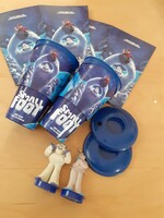 Small Foot film  2 topper figura mozis pohár popcorn doboz, figurás üdítős pohár házi mozi pohár