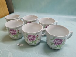 T0918 dubi Czechoslovak rose pattern mugs 6 pcs