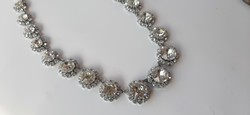Polished glass stone necklaces