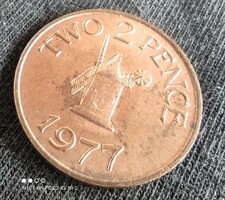 Guernsey 1977. 2 penny
