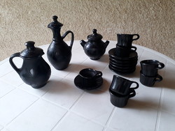 Nádudvari potter István 20-piece ceramic set