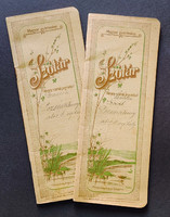 József Rigler ede dictionary booklets from 1916 with art nouveau covers