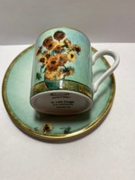 Goebel coffee cup with bottom v. Van gogh motif