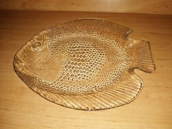 Fish-shaped glass serving bowl in the middle of the table - 22*26 cm (6p)