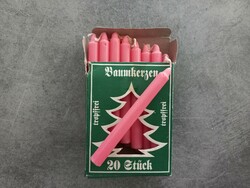 16 pink Christmas tree candles