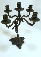 Candle holder with 4+1 branches