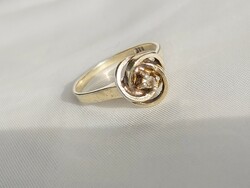 Antik aranyozott ezüst gyűrű