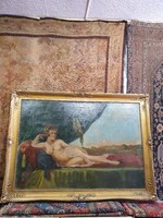 Large female nude painting by Richard Geiger! 154X115 with nice finishing.