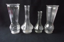 Antique small glass vases.