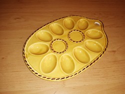 Egg offering glazed ceramic bowl centerpiece (6p)