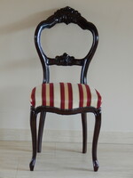 Neobaroque desk or dressing table chair, restored.
