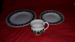 Antique Meissen porcelain grape leaf grape arbor pattern breakfast set as shown in the pictures