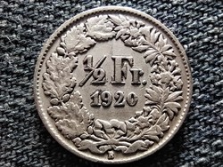 Svájc .835 ezüst 1/2 Frank 1920 B (id41693)