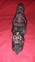 Antique African ebony fertility cult carved statue 23 x 18 cm as shown in the pictures