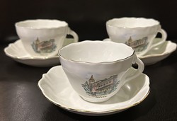 Coffee cups labeled Aquincum hot water