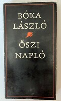 The book László Bóka: Autumn Diary