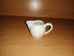 Jelzett pici porcelán tej, tejszín kiöntő - 4 cm magas - (1/p)