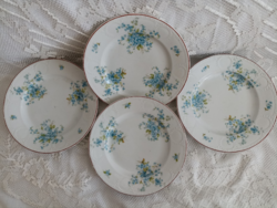 Mz altrohlau plates decorated with a forget-me-not bouquet