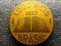 Brazília Brazíliai Egyesült Államok Köztársaság (1889-1967) 1000 reis 1937 RITKA (id67343)