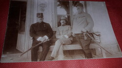 1915. Antik fotó képeslap a Magyar Királyi Csendőrség tagjai ÁLLVA SCULTÉTY GYULA  a képek szerint