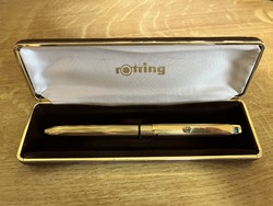 Rotring gold-plated 4-color ballpoint pen !!! Flawless brand new!!! 80s!!!