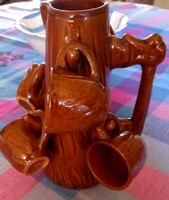 Ceramic kionto agas, with 5 mocha cups