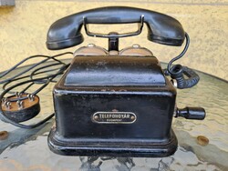 Old / retro vinyl crank phone