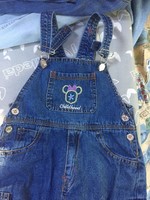 Lined denim overalls, high-quality, bridle long trousers, size 86-92 cm, for children aged 2-3