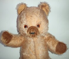 Old, very cute, larger, long-haired toy teddy bear, teddy bear, bear
