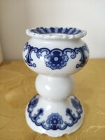 Echt cobalt German porcelain candle holder