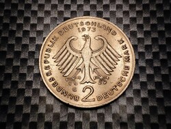 Németország 2 márka, 1973 20 Éves a Német Szövetségi Köztársaság (1949-1969) - Theodor Heuss