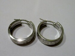 Beautiful handcrafted silver hoop earrings