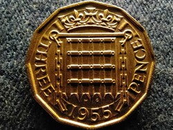 Anglia II. Erzsébet (1952-) 3 Penny 1955 (id59036)