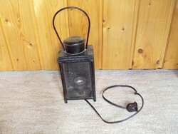 Old lamp miner's storm lamp electric candle with e27 socket
