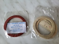 Rubber sealing rings for retro, 2-person autopress coffee maker