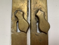 Civilian copper doorknob with label - 1 pair