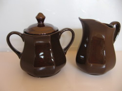 Chocolate brown English sugar and pouring set