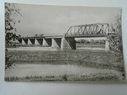 D195291 old postcard Endrőd körös-híd 1963